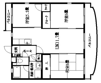 サニーハイツ 間取り