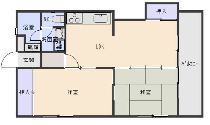 光コーポ 間取り