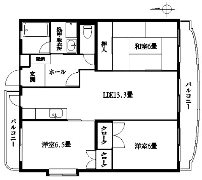 ベルデュール・Ｔ 間取り