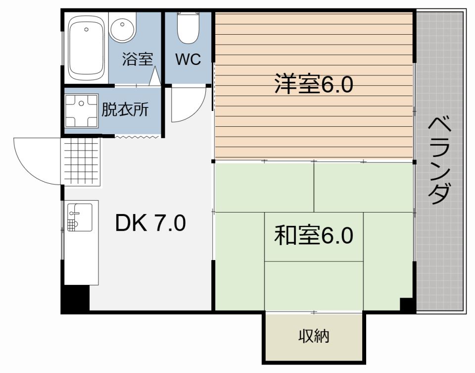 サンポート宇宿 間取り