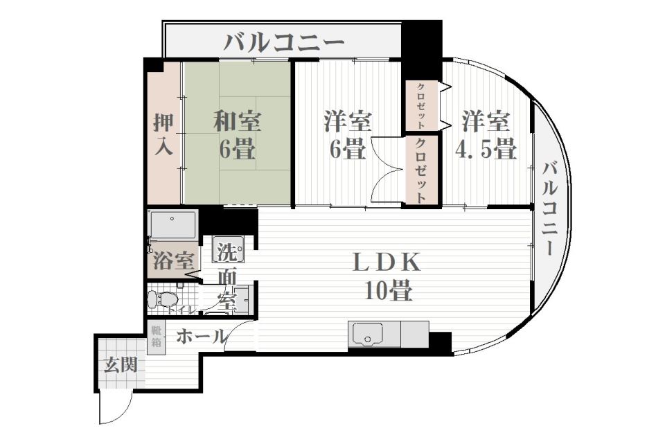 パステルイン南郡元 間取り