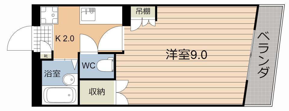 プレステージ郡元 間取り