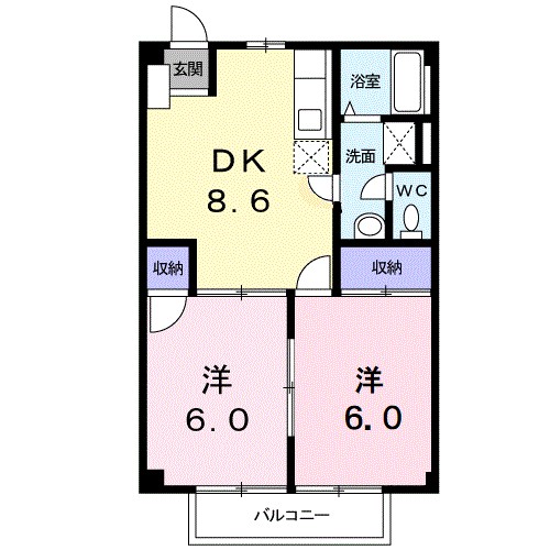 鹿児島県鹿児島市下福元町 間取り