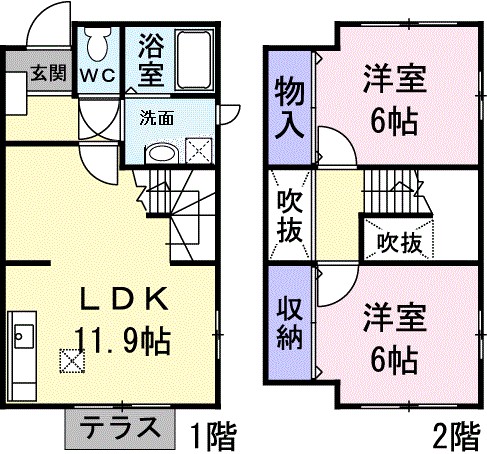 鹿児島県鹿児島市紫原６丁目 間取り