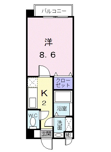 鹿児島県鹿児島市郡元町 間取り