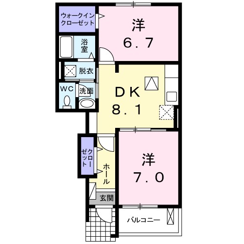 鹿児島県鹿児島市山田町 間取り