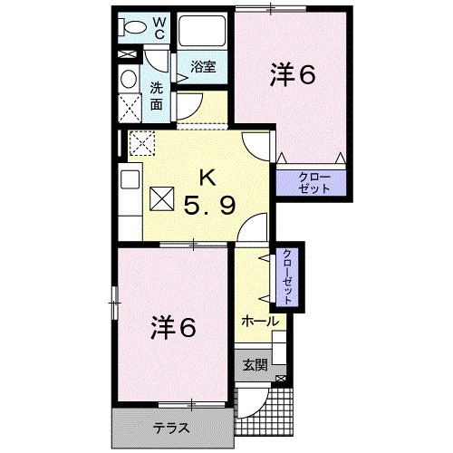 鹿児島県鹿児島市下福元町 間取り