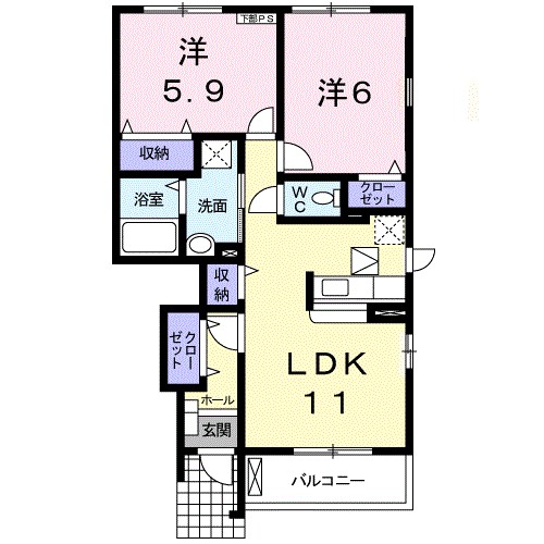鹿児島県鹿児島市中山町 間取り