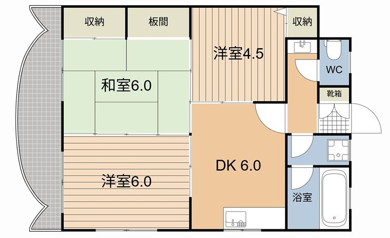 スカイパークマンション 間取り