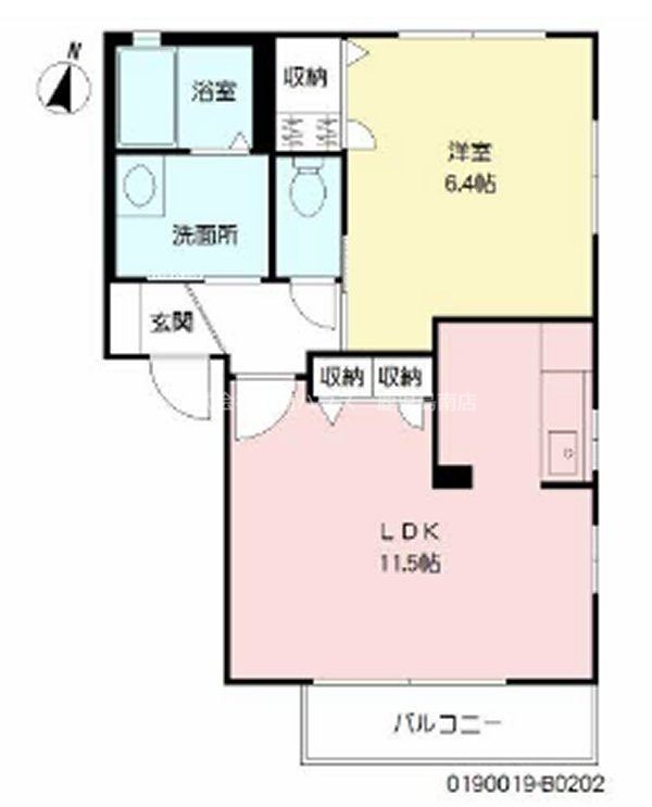 ディアスＫ　B棟 間取り