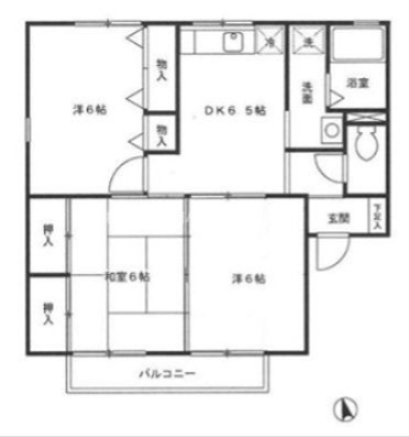 セジュールステラB棟 間取り