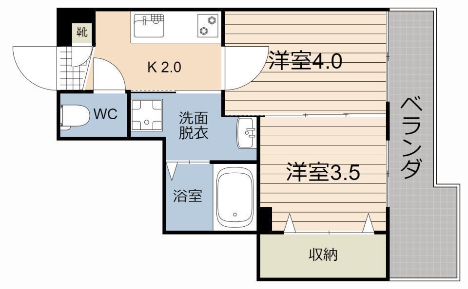 リッチリバー壱番館 間取り