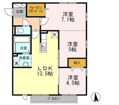 セジュールプルミエ　Ａ 間取り