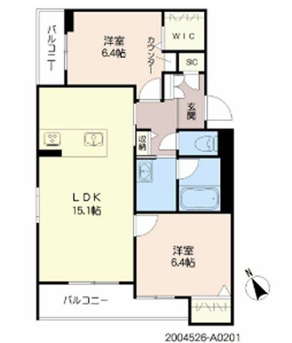 シャーメゾン日之出 間取り