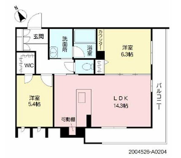 シャーメゾン日之出 間取り
