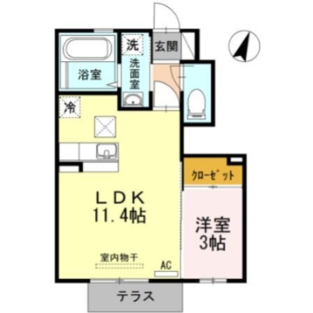 ラフィーネＦⅡ  間取り