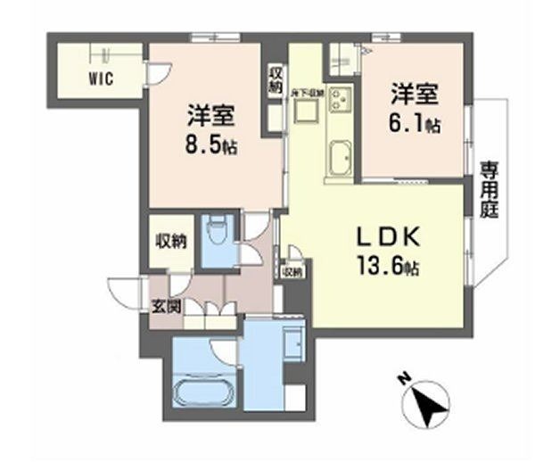 Ｒｅｆｉａｎｔ東谷山 間取り