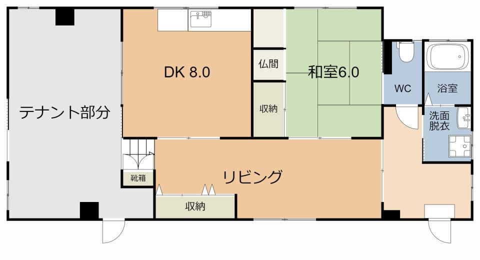 宮田ビル（下竜尾） 間取り