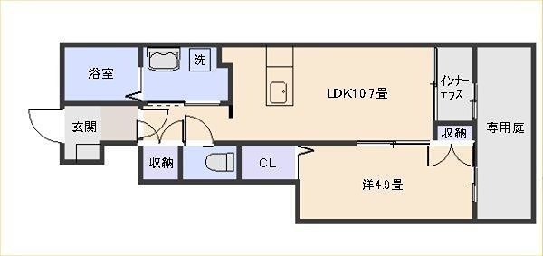 アンソレイエＫＭＹ Ⅰ 間取り