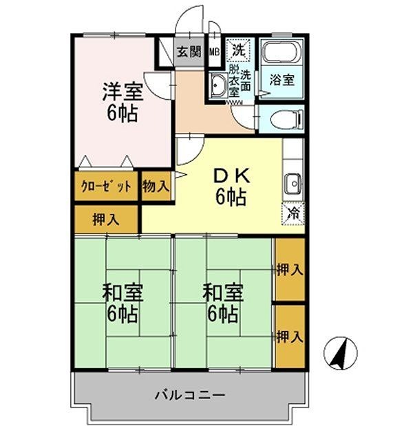 パークサイド吉留 間取り