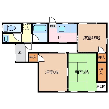 神田1丁目貸家 間取り