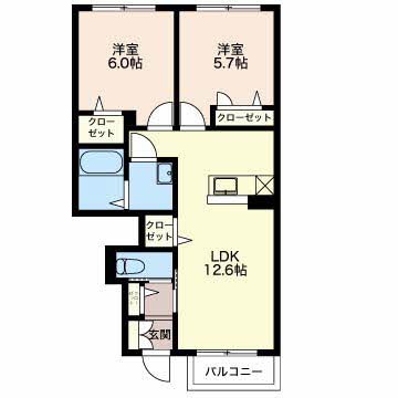 シャーメゾン青木島 間取り