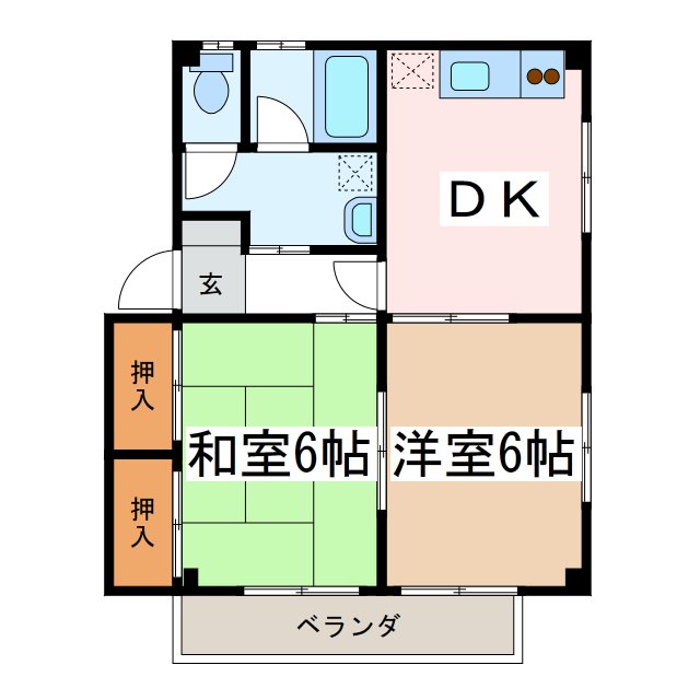 コーポナカジマＥ棟 間取り