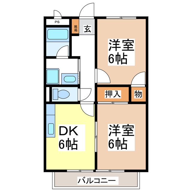 クレセール越野Ａ 間取り
