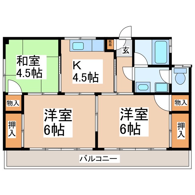コーポ堀 間取り