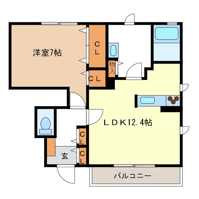 エトワール市川Ｂ 間取り