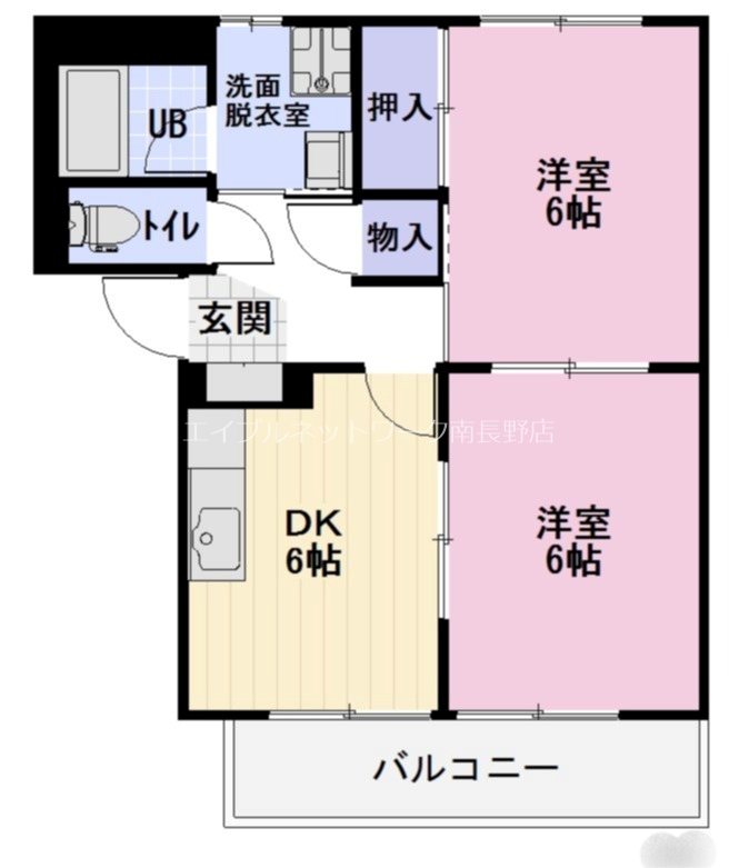 エバーグリーンハイムＢ 間取り