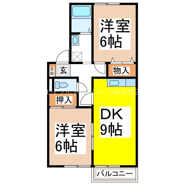 エル・プラド21Ｂ棟 間取り