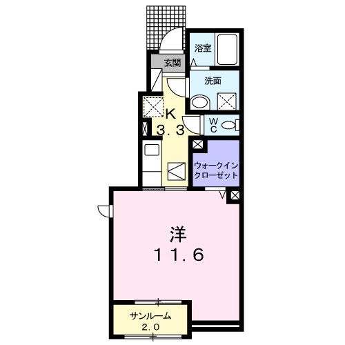 カーサ・アンジュＢ 間取り