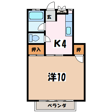 コーポゆたかB 間取り