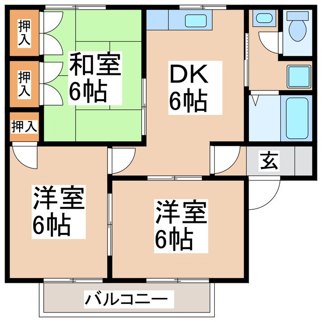 グランドアベニューＢ棟 間取り