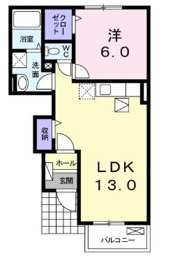 シャルモンテⅡＢ 間取り