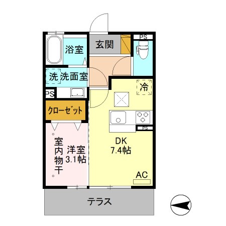 エスポワール栗田 間取り