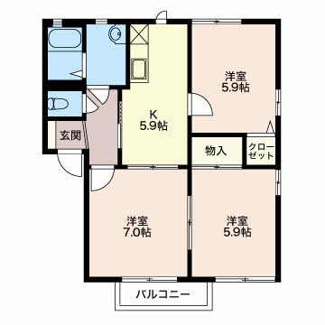 パークスクウエアC 間取り