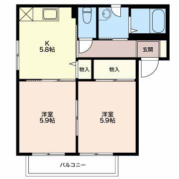 エスポワールミゾグチＡ 間取り
