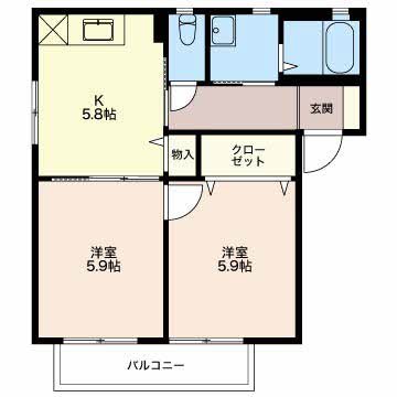 エトワール小林Ａ棟 間取り