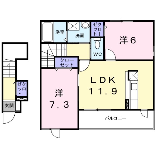 サニーコートＢ 間取り