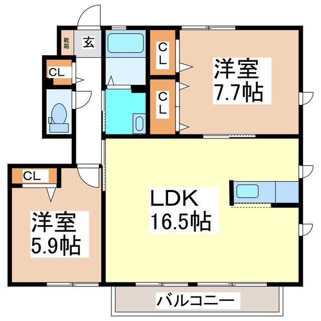 シャルマンカーサＮ 間取り