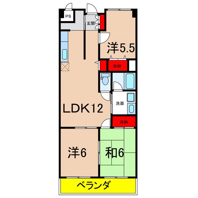 アヴェニール白山 間取り