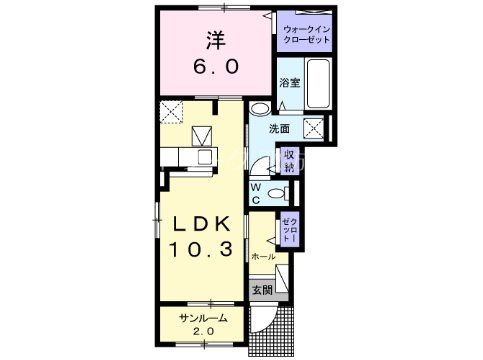 Ｃ・Ｃ（センター・コート） 間取り
