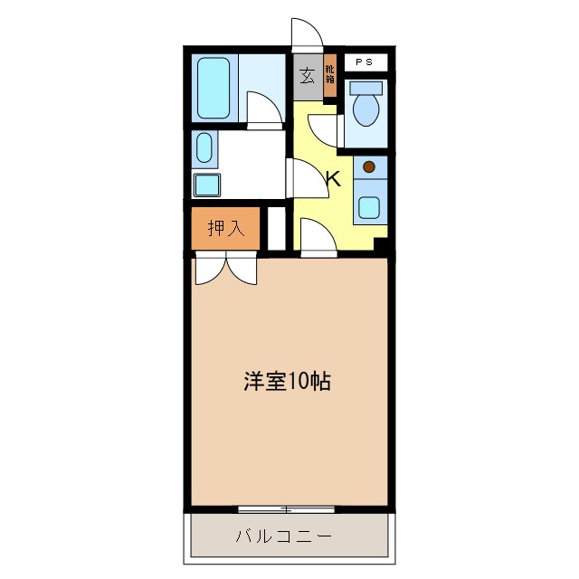 カーサ箱清水１ 間取り