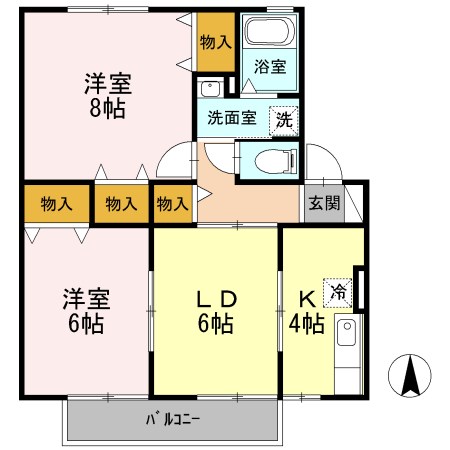 グランドール沢村Ｂ 間取り