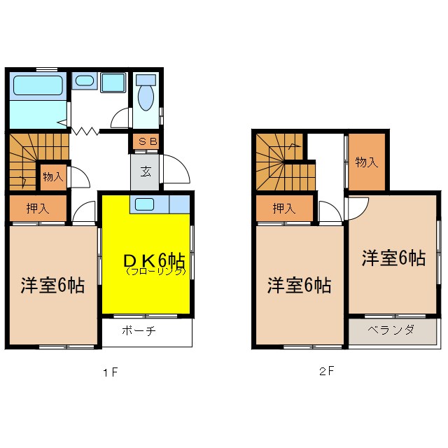 備前コーポ 間取り