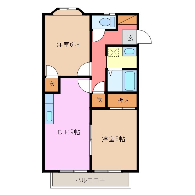 サンガーデン見岳Ｂ 間取り