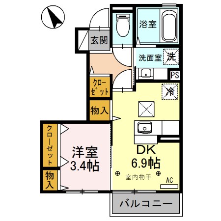 ＪーＲｏｏｍ☆妃　弐番館 間取り