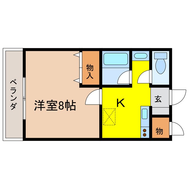 ステーション102コーポ 間取り